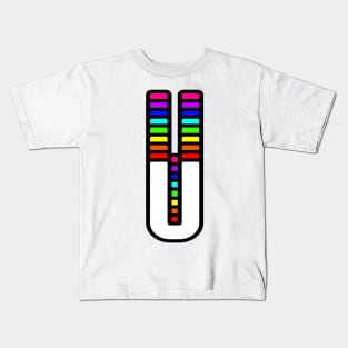 Rainbow Letter, U Kids T-Shirt